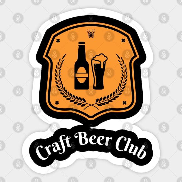 Craft Beer Club Sticker by Plush Tee